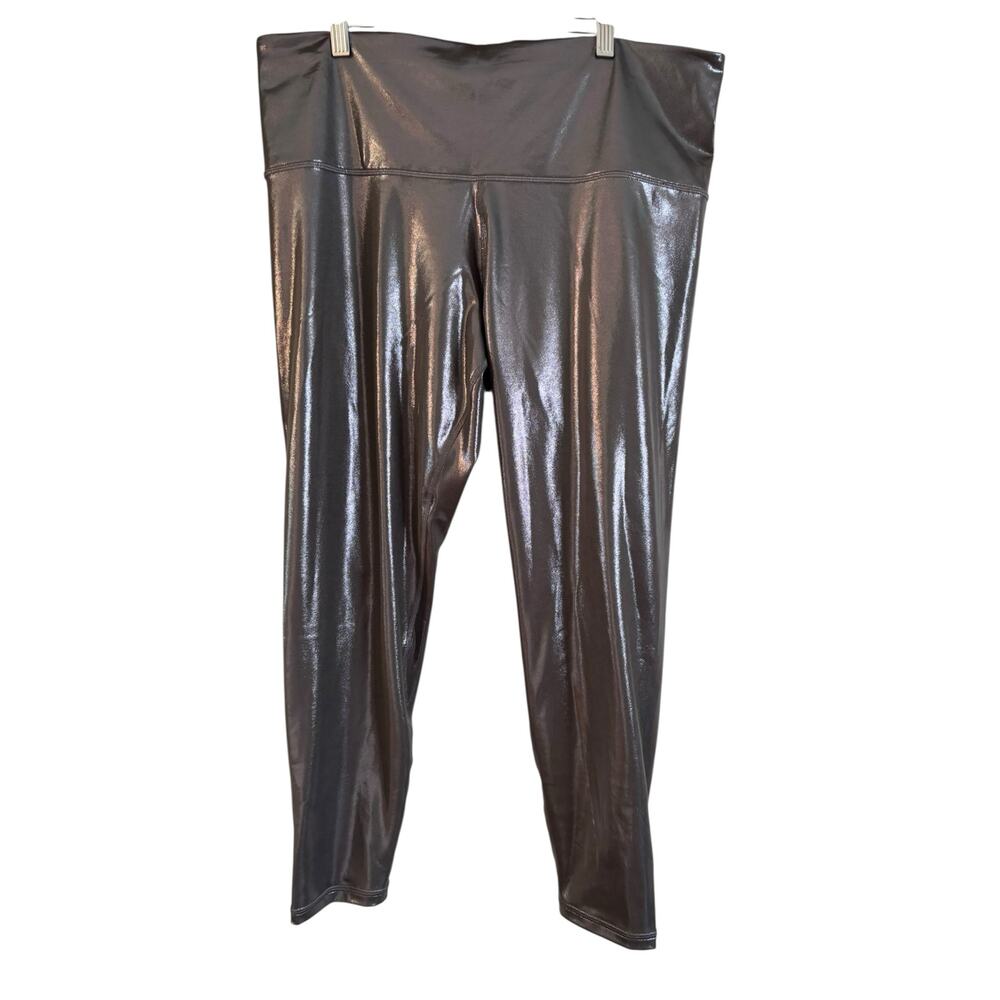 Athleta Elation Shine Tight Leggings Size 2X NWOT Silver Athletic